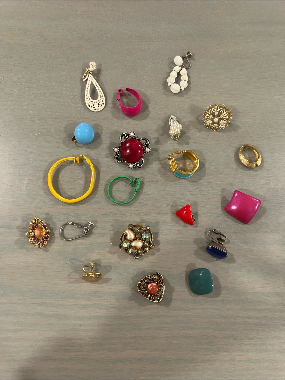 Vintage Single Clip On Earring Bundle